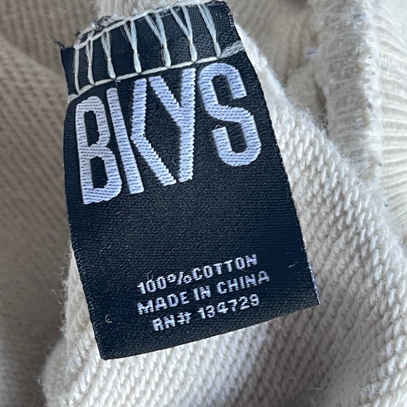 BKYS Stickup Artist Sweater Adult Large Cream Ski Mask Bear Embroidered Crewneck - Picture 7 of 12